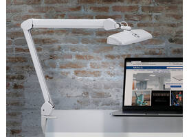 Werkpleklamp MAUL Intro LED tafelklem dimbaar wit