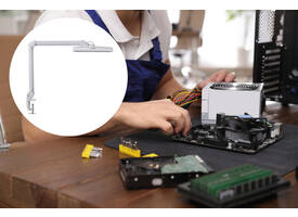 Werkpleklamp MAUL Intro LED tafelklem dimbaar wit