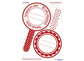 Etiket HERMA 15446 keuken new look rood