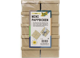 Doos karton Folia mini 7,5x7,5x4,5cm 10 stuks kraft