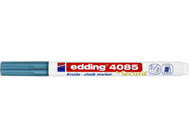 Krijtstift edding 4085 by Securit rond 1-2mm metallic blauw