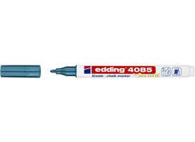 Krijtstift edding 4085 by Securit rond 1-2mm metallic blauw