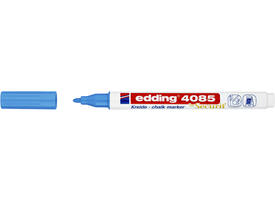 Krijtstift edding 4085 by Securit rond 1-2mm lichtblauw