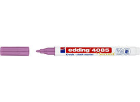 Krijtstift edding 4085 by Securit rond 1-2mm metallic roze