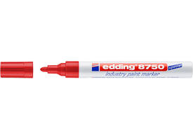 Paintmarker edding 8750 industrie 2-4mm rood