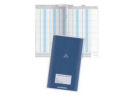 Aanwezigheidsregister Aurora 155x260mm Nederlandstalig 56 pagina's
