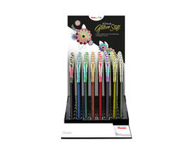 Gelschrijver Pentel K110 Dual medium metallic assorti 8 kleuren