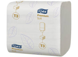 Toiletpapier Tork T3 Premium gevouwen 2-laags 110x190mm wit 114273