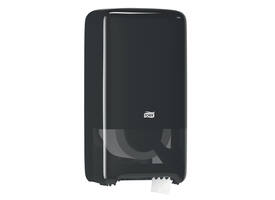 Toiletpapierdispenser Tork T6 Elevation medium duo zwart 557508