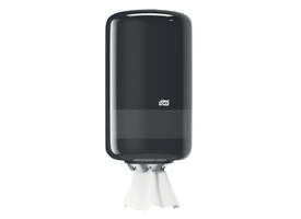 Poetspapierdispenser Tork M1 Elevation klein zwart 558008