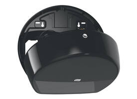 Toiletpapierdispenser Tork T2 Elevation jumbo klein zwart 555008