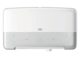 Toiletpapierdispenser Tork T2 Elevation jumbo klein duo wit 555500