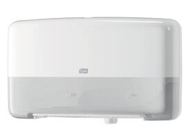 Toiletpapierdispenser Tork T2 Elevation jumbo klein duo wit 555500