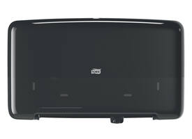 Toiletpapierdispenser Tork T2 Elevation jumbo klein duo zwart 555508