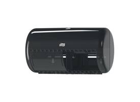 Toiletpapierdispenser Tork T4 Elevation duo zwart 557008