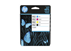 Inktcartridge HP 6ZC74AE 912 zwart + 3 kleuren