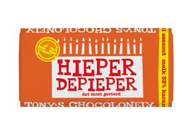 Chocolade Tony's Chocolonely melk karamel zeezout hieper de pieper reep 180gr