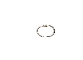 Boekbindersring Creativ Company 19mm zilver 10 stuks