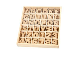 Letters en cijfers Creativ Company 4cm 288 stuks MDF