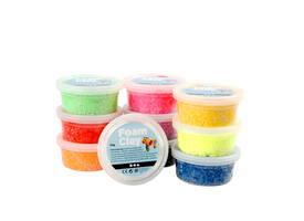 Klei Foam Clay basic 10 x 35gr 10 kleuren