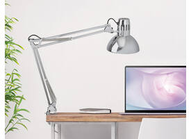 Bureaulamp MAUL Study met tafelklem chroom excl. LED lamp