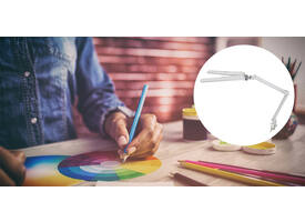 Werkpleklamp MAUL Craft duo LED tafelklem dimbaar wit