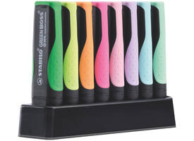 Markeerstift STABILO GREEN BOSS 6070/8 pastel assorti deskset à 8st