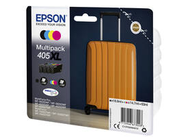 Inktcartridge Epson 405XL T05H64 zwart + 3 kleuren