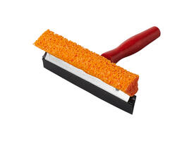 Raamtrekker ProPlus met houten steel 145mm rood