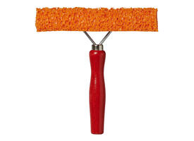 Raamtrekker ProPlus met houten steel 145mm rood