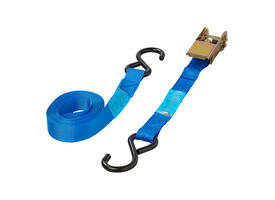 Spanband ProPlus ratel 5 meter met 2 haken blauw