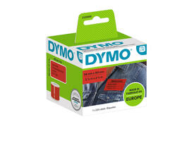 Etiket Dymo LabelWriter naamkaart 54x101mm 1 rol á 220 stuks rood