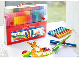 Kleurstiften Faber-Castell Connector assorti cadeauset à 80 stuks