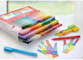 Kleurstiften Faber-Castell Connector assorti cadeauset à 80 stuks
