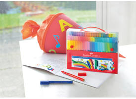 Kleurstiften Faber-Castell Connector assorti cadeauset à 80 stuks