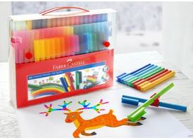 Kleurstiften Faber-Castell Connector assorti cadeauset à 80 stuks
