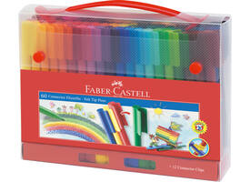 Kleurstiften Faber-Castell Connector assorti koffer à 60 stuks