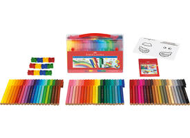 Kleurstiften Faber-Castell Connector assorti koffer à 60 stuks