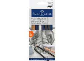 Houtskool Faber-Castell set 7-delig