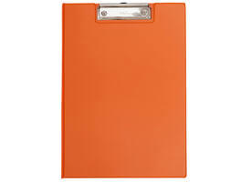 Klembordmap MAUL A4 staand met penlus PVC neon oranje