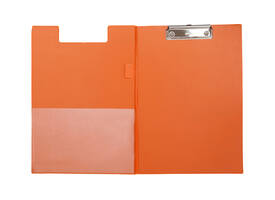 Klembordmap MAUL A4 staand met penlus PVC neon oranje
