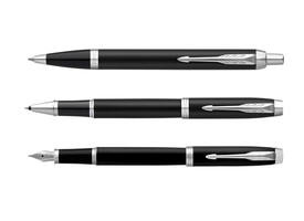 Rollerpen Parker IM matte black CT fijn