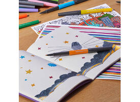 Fineliner Paper Mate Flair Metallic medium blister à 6 stuks