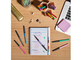 Fineliner Paper Mate Flair Metallic medium blister à 6 stuks