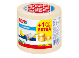 Afplaktape tesa® Economy 50mx30mm geel 2+1