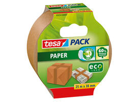 Verpakkingstape tesapack® papier ecoLogo® 25mx38mm bruin