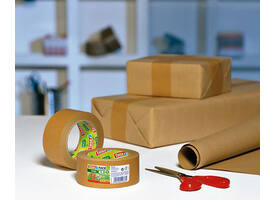 Verpakkingstape tesapack® papier ecoLogo® 25mx38mm bruin