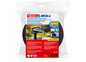 Buisisolatie tesamoll® Zelfklevend 5mx20mm zwart