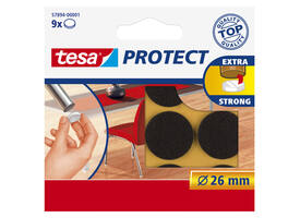 Beschermvilt tesa® Protect anti-kras  Ø26mm bruin 9 stuks