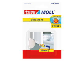 Tochtstrips tesamoll® Universal Zelfklevend tbv deur 1mx38mm wit